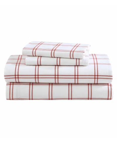 EDDIE BAUER PRINTED COTTON FLANNEL 3-PC. SHEET SET, TWIN