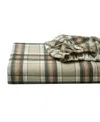 Eddie Bauer Printed Cotton Flannel 4-pc. Sheet Set, Queen In Edgewood Dark Green