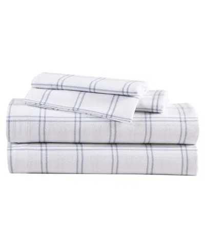 Eddie Bauer Printed Cotton Flannel 4-pc. Sheet Set, Queen In Westridge Plaid
