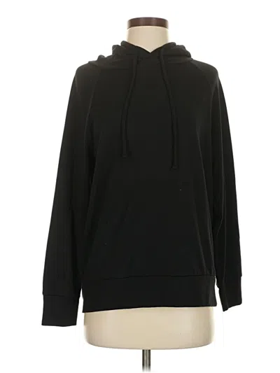 Pre-owned Eddie Bauer Pullover Hoodie In Black