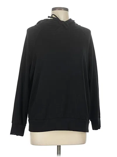 Pre-owned Eddie Bauer Pullover Hoodie In Black