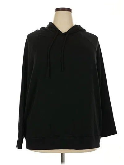 Pre-owned Eddie Bauer Pullover Hoodie In Black