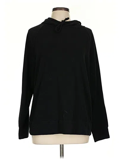 Pre-owned Eddie Bauer Pullover Hoodie In Black