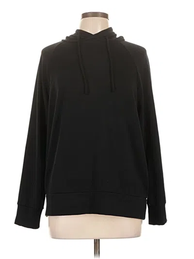 Pre-owned Eddie Bauer Pullover Hoodie In Black