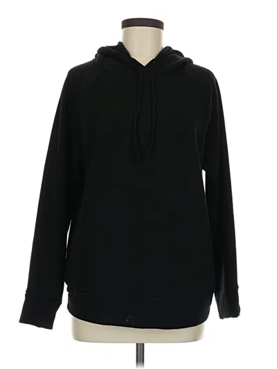 Pre-owned Eddie Bauer Pullover Hoodie In Black