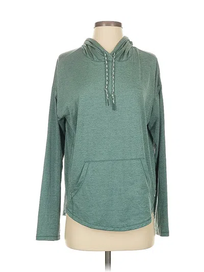 Pre-owned Eddie Bauer Pullover Hoodie In Blue