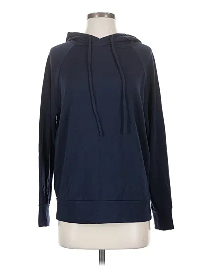 Pre-owned Eddie Bauer Pullover Hoodie In Blue