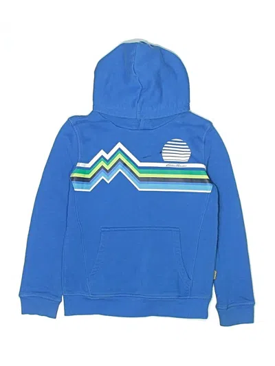 Pre-owned Eddie Bauer Kids' Pullover Hoodie In Blue