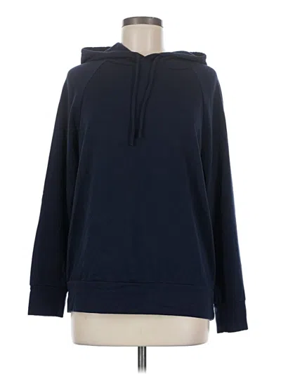 Pre-owned Eddie Bauer Pullover Hoodie In Blue