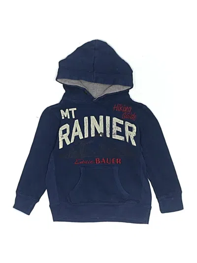 Pre-owned Eddie Bauer Kids' Pullover Hoodie In Blue