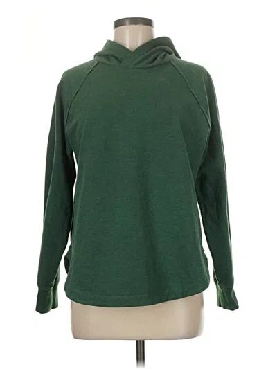 Pre-owned Eddie Bauer Pullover Hoodie In Green