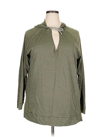 Pre-owned Eddie Bauer Pullover Hoodie In Green