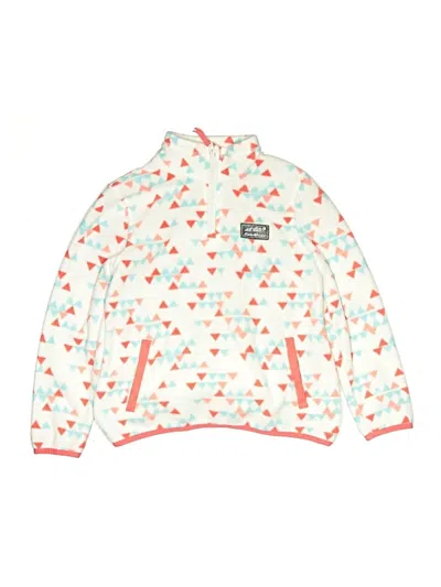 Pre-owned Eddie Bauer Kids' Pullover Hoodie In White
