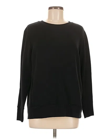 Pre-owned Eddie Bauer Pullover Sweater In Black