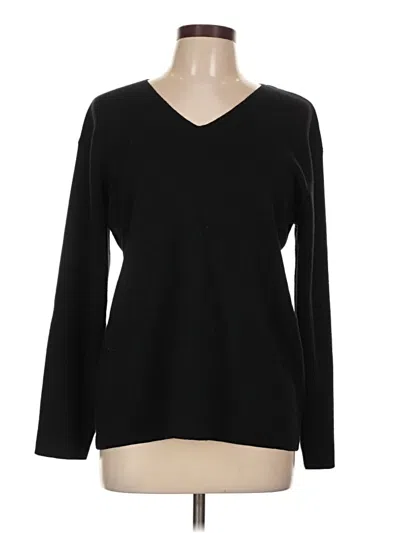 Pre-owned Eddie Bauer Pullover Sweater In Black