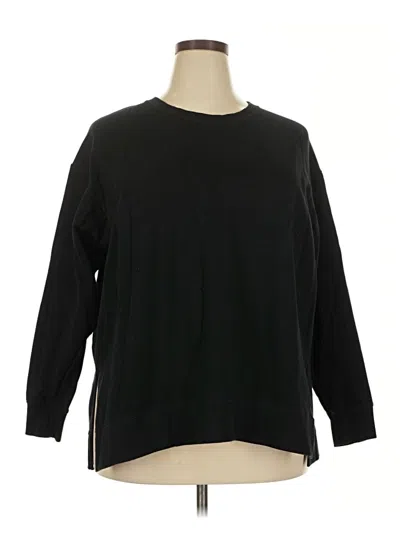 Pre-owned Eddie Bauer Pullover Sweater In Black