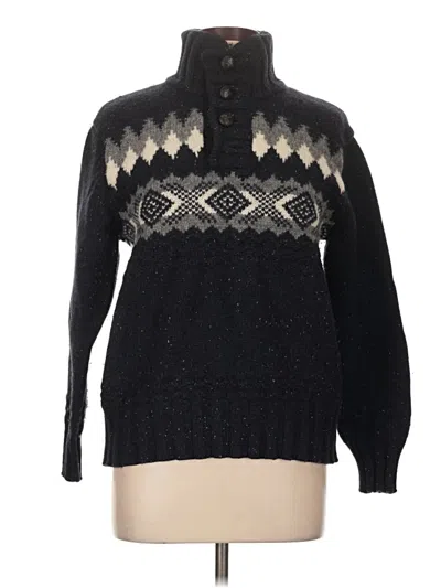 Pre-owned Eddie Bauer Pullover Sweater In Black