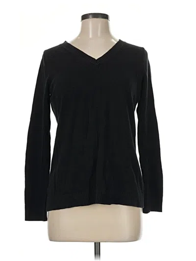 Pre-owned Eddie Bauer Pullover Sweater In Black