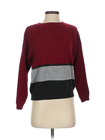 Pre-owned Eddie Bauer Pullover Sweater In Burgundy