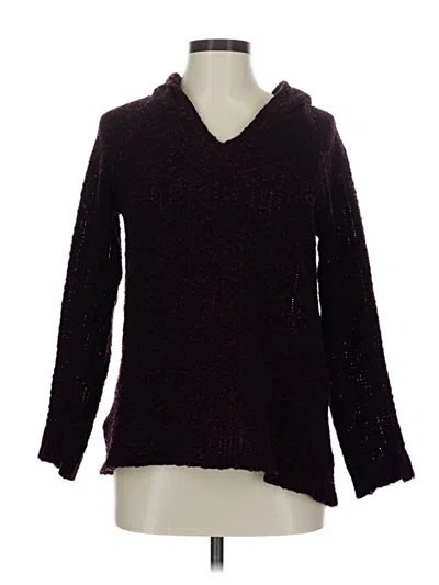 Pre-owned Eddie Bauer Pullover Sweater In Burgundy