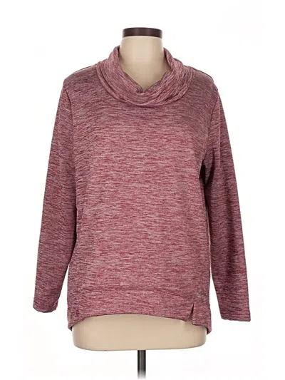 Pre-owned Eddie Bauer Pullover Sweater In Burgundy