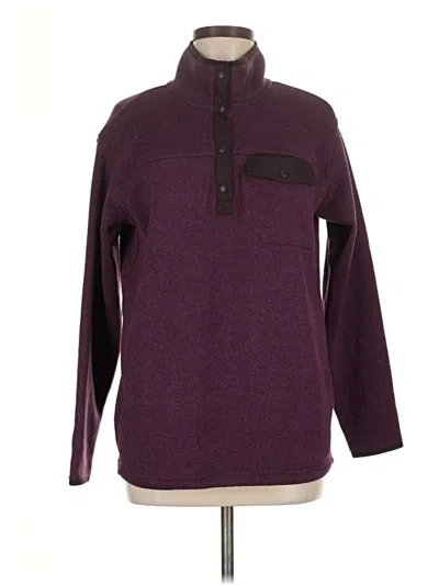 Pre-owned Eddie Bauer Pullover Sweater In Burgundy