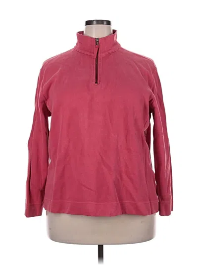 Pre-owned Eddie Bauer Pullover Sweater In Burgundy