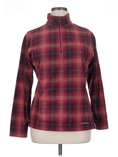 Pre-owned Eddie Bauer Pullover Sweater In Burgundy