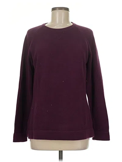 Pre-owned Eddie Bauer Pullover Sweater In Burgundy