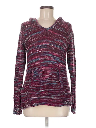 Pre-owned Eddie Bauer Pullover Sweater In Burgundy