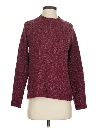 Pre-owned Eddie Bauer Pullover Sweater In Burgundy