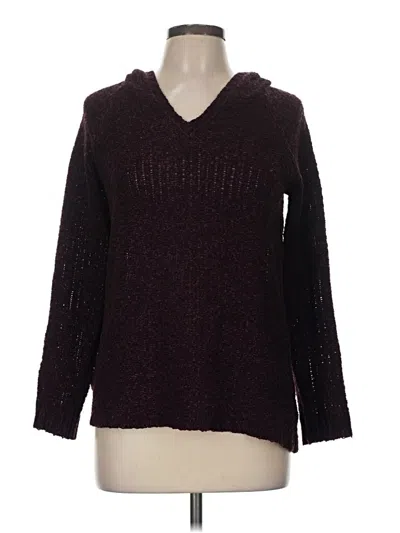Pre-owned Eddie Bauer Pullover Sweater In Burgundy