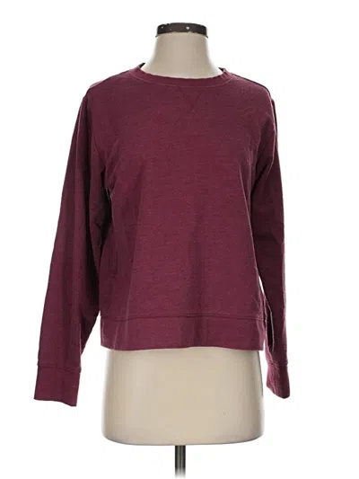 Pre-owned Eddie Bauer Pullover Sweater In Burgundy