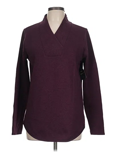 Pre-owned Eddie Bauer Pullover Sweater In Burgundy