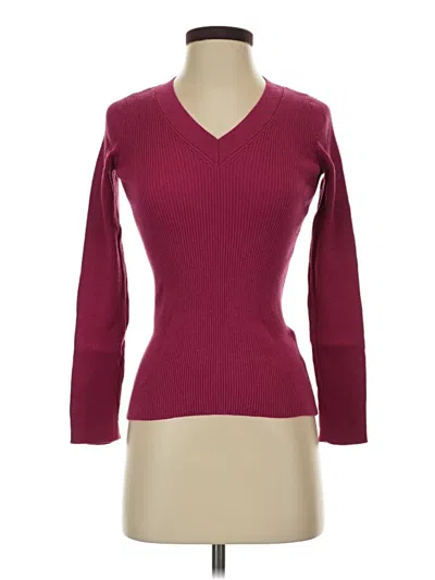 Pre-owned Eddie Bauer Pullover Sweater In Burgundy