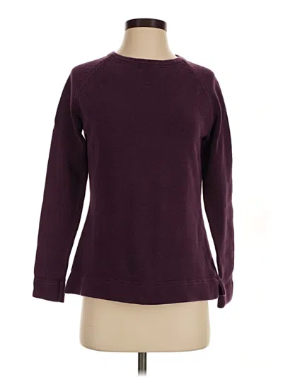 Pre-owned Eddie Bauer Pullover Sweater In Burgundy