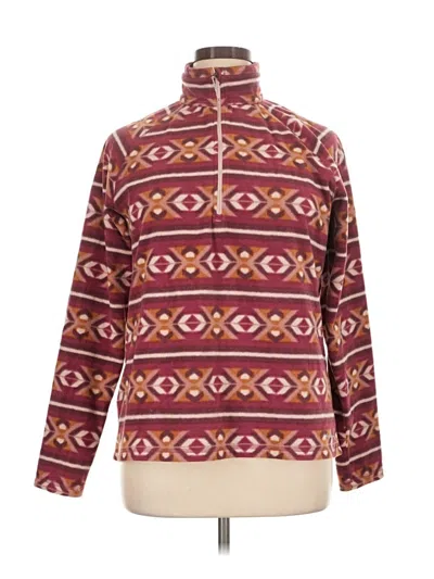 Pre-owned Eddie Bauer Pullover Sweater In Burgundy