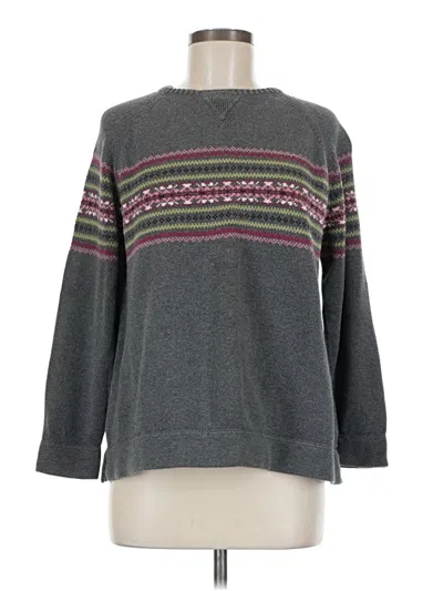 Pre-owned Eddie Bauer Pullover Sweater In Gray