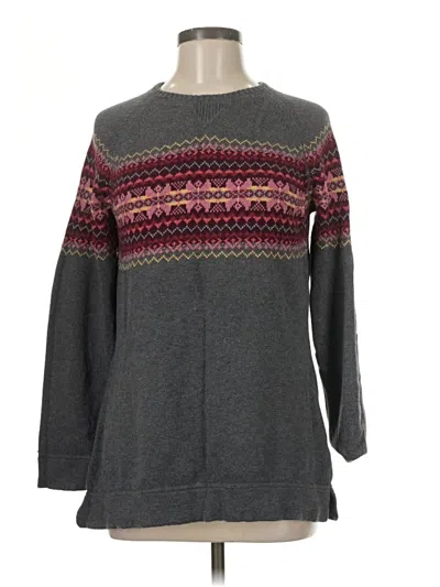 Pre-owned Eddie Bauer Pullover Sweater In Gray