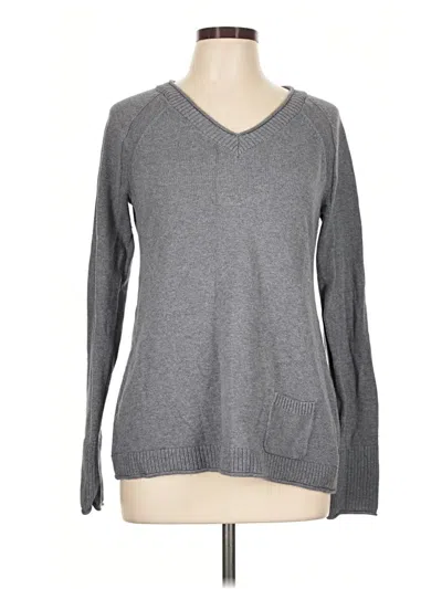 Pre-owned Eddie Bauer Pullover Sweater In Gray