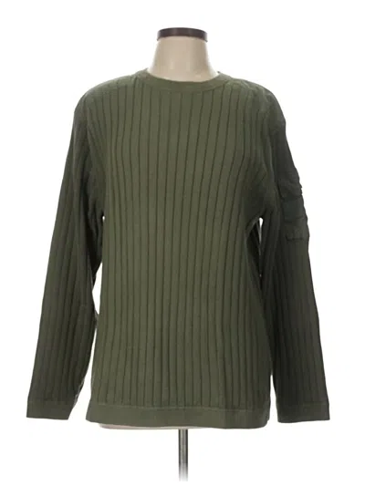 Pre-owned Eddie Bauer Pullover Sweater In Green