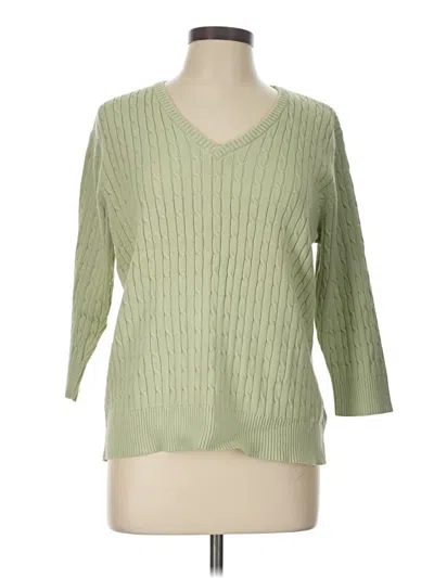 Pre-owned Eddie Bauer Pullover Sweater In Green