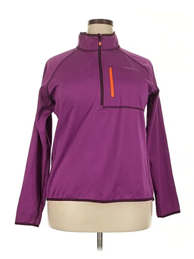 Pre-owned Eddie Bauer Pullover Sweater In Purple