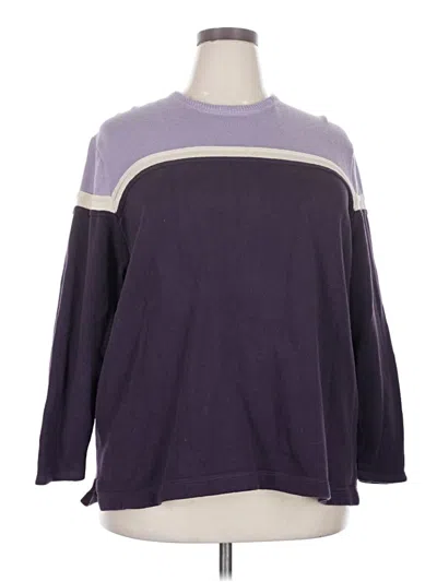 Pre-owned Eddie Bauer Pullover Sweater In Purple