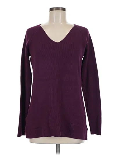 Pre-owned Eddie Bauer Pullover Sweater In Purple