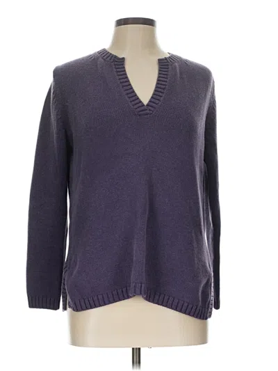 Pre-owned Eddie Bauer Pullover Sweater In Purple