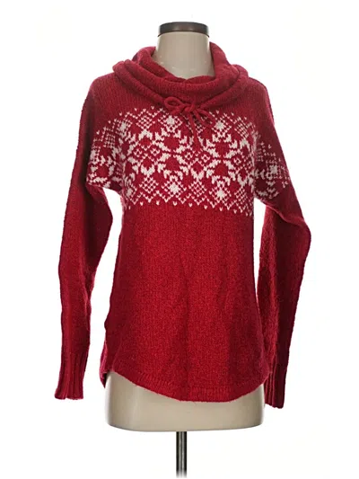 Pre-owned Eddie Bauer Pullover Sweater In Red