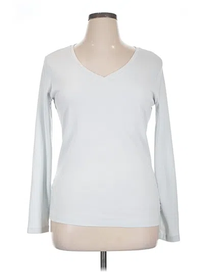 Pre-owned Eddie Bauer Pullover Sweater In Silver