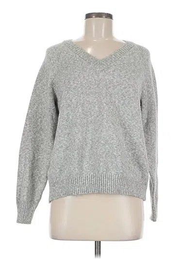 Pre-owned Eddie Bauer Pullover Sweater In Silver