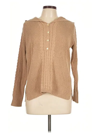 Pre-owned Eddie Bauer Pullover Sweater In Tan